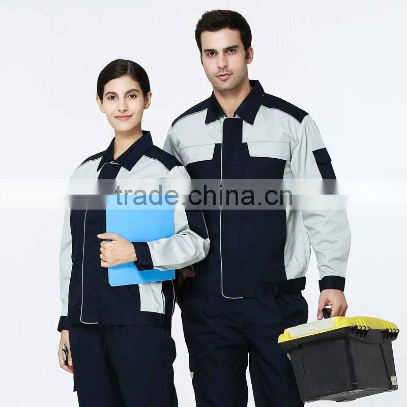 2017 Customized fashion maintenance factory coverall long-sleeve uniform