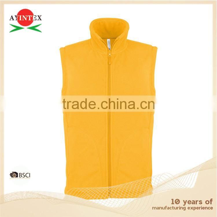 Manufacturer Men's polar fleece sleeveless vest
