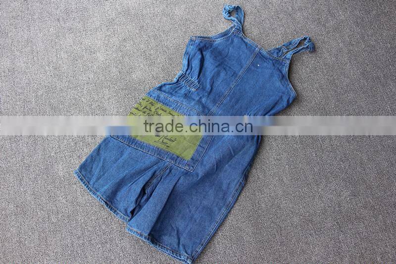 Fashion suspender trousers for girls,lovely overall for childrens,jeans overall for kids