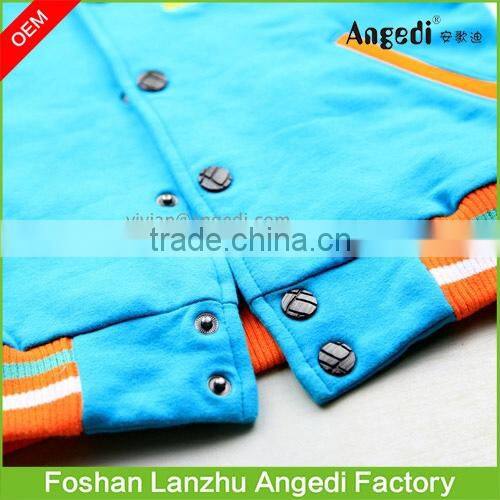 Boy's winter apparel designed hoody baseball jacket fashion and brand designs street boys' overcoat