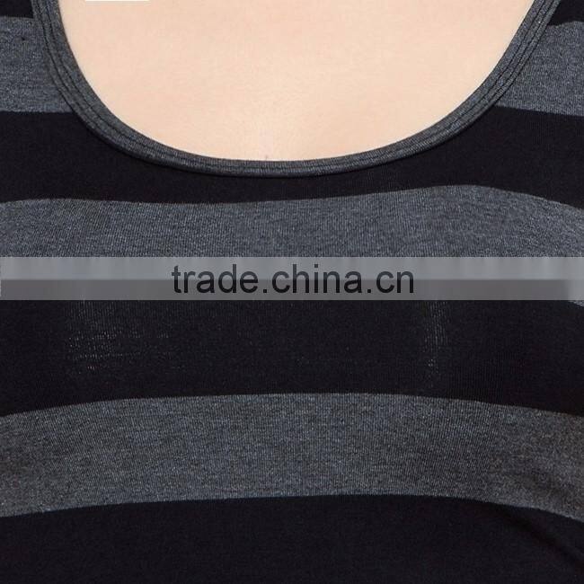 New style of stripe tank top, customize printing of women tank top, custom tank top