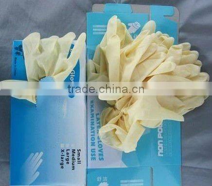 CE EN disposable latex examination gloves