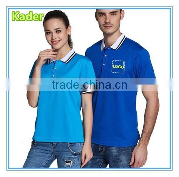 Womens polo shirt contrast collar design