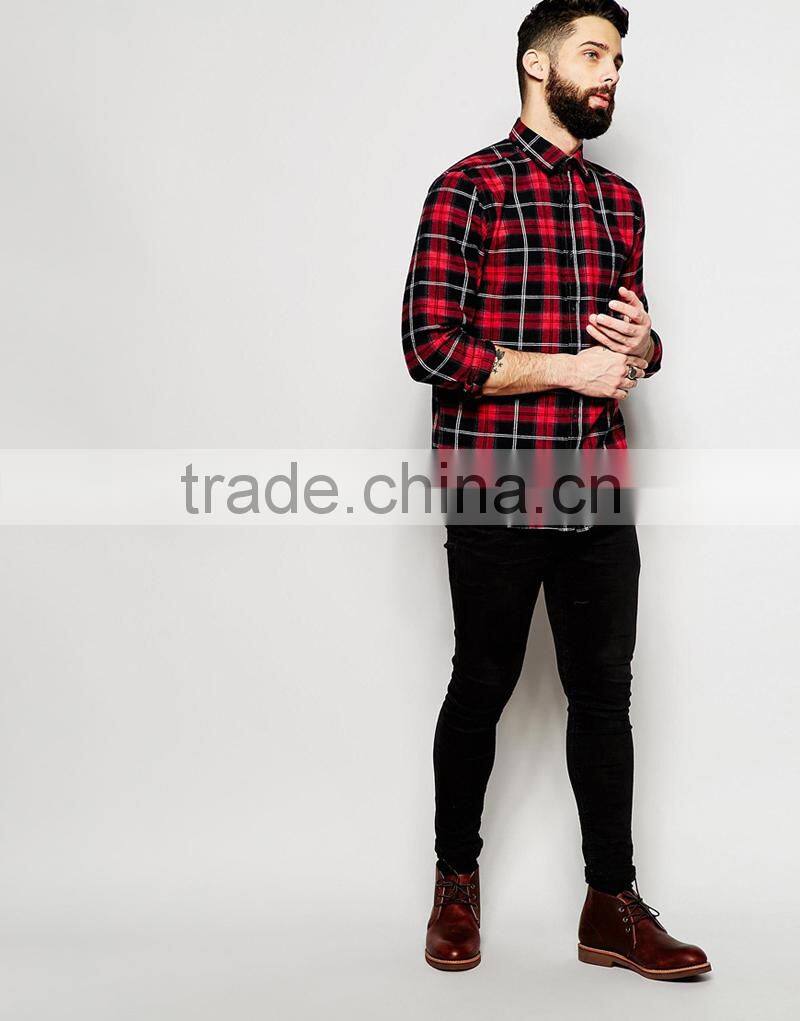 latest man Flannel Check Shirt with your logo