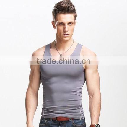 Dry Slim Fit Polyester Spandex Blank A-shirt