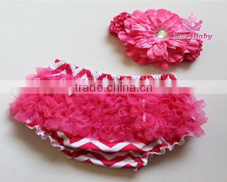 New Arrival Baby Stripe Cotton Bloomer Ruffle Kids Underwear