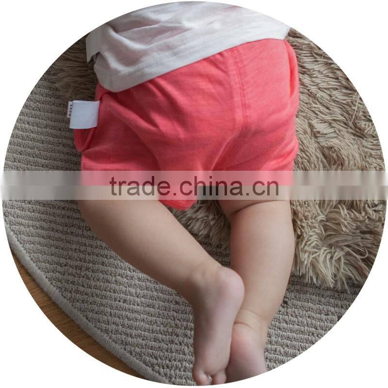 S17042A Wholesale children's pure color baby summer shorts