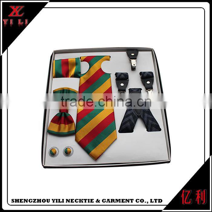 Polyester school mens ties and pocket square