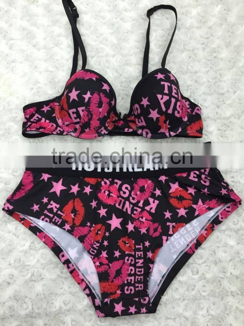 2017 hot sell good quality young girl underwear bra