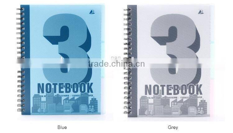 A4 PP cover writing notebook wire-o binding notebook office stationery