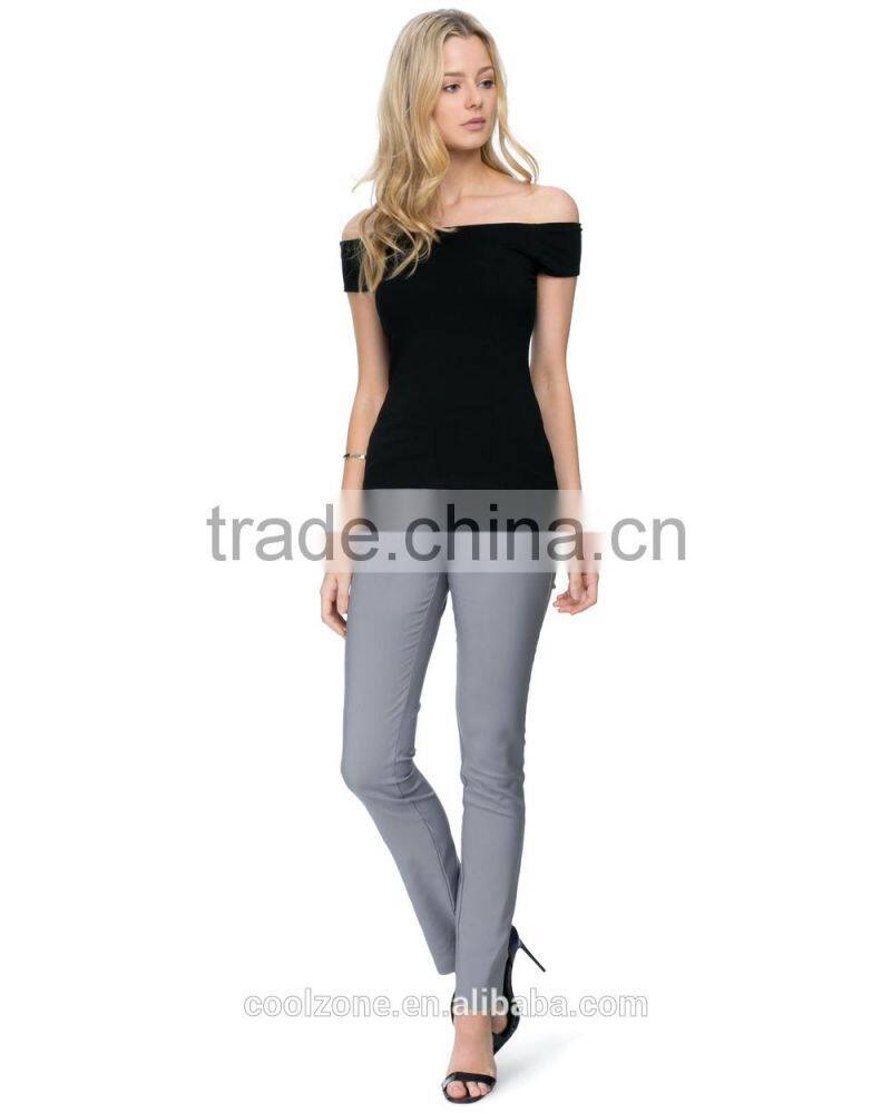 Trade assurance off-the-shoulder design lady top wholesale women top selling products 2015
