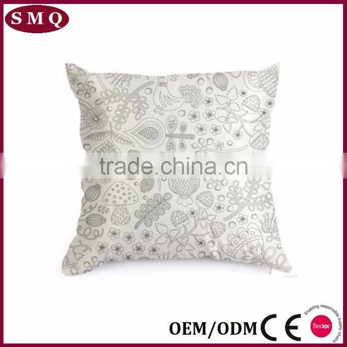 24 square DIY painting thai silk pillow cover