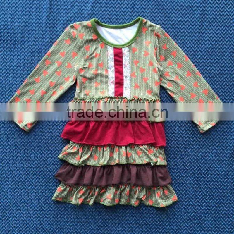 2015 ney style baby 3 pcs outfit strawberry design ruffle long shirt lace thin coat and ruffle pants YW-151