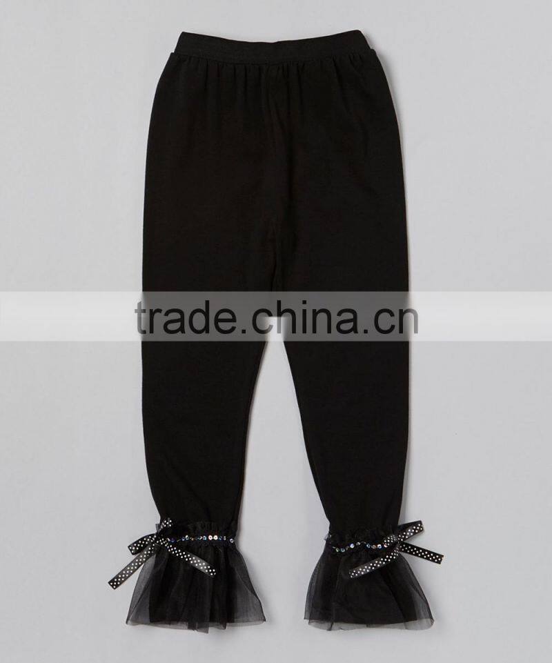 Newest Black Lace Girls Leggings Fashion Girl Pants Adorable Children Clothes Z-PT80804-7