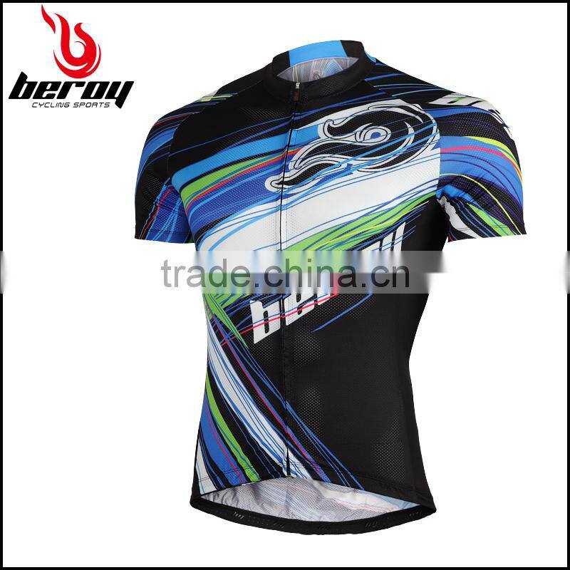 BEROY hot sale polyester cycling garments, quick drying road bike jersey