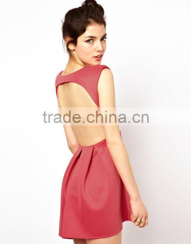 Open Back Skater Dress