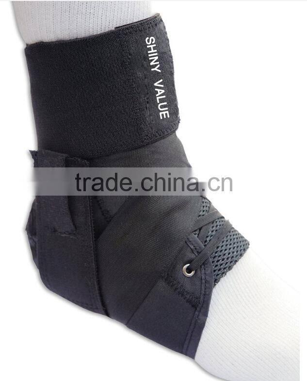 Ankle protection type high quality 3 sizes assorted adjustable polyester material ankle stabilizer
