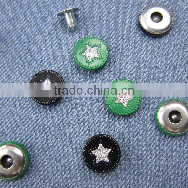 jeans button and rivets