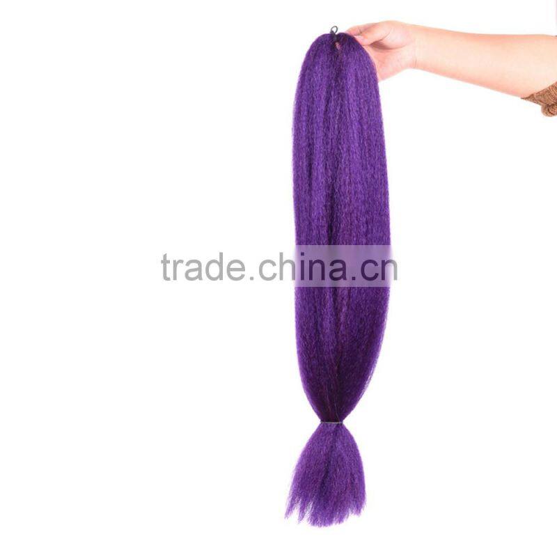 Black Rose Colored Synthetic Hair Extension, Ombre Color Jumbo Braid Hair for Braiding