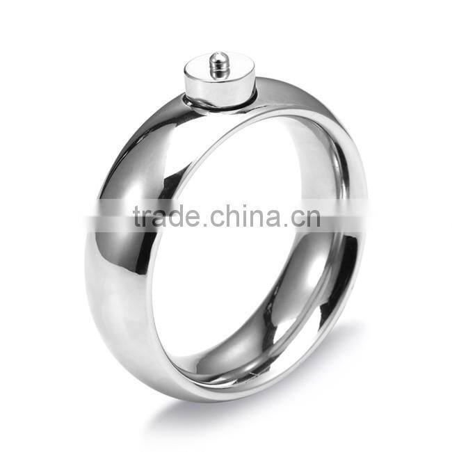 Male Electric Shock Cock Ring, Metal Penis Enlarger Massager Accessory For DIY Sex Toys