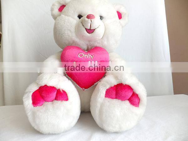 cheap promotion heart bear plush teddy bear