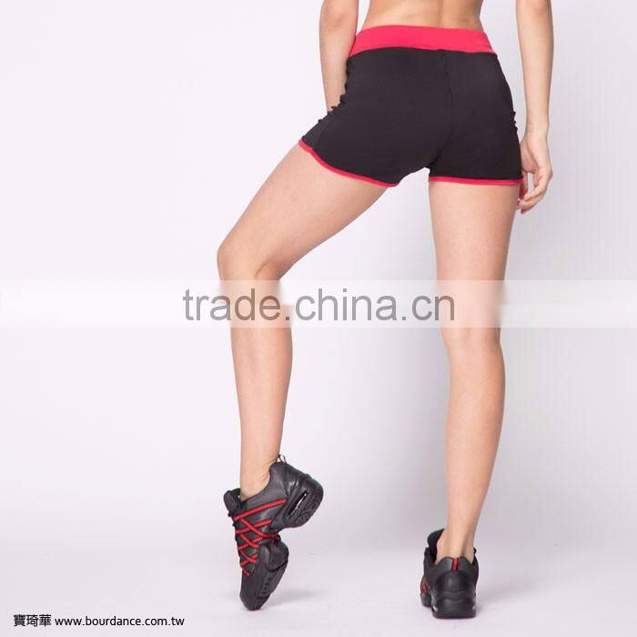 Gym clothing women color block dance short gym short