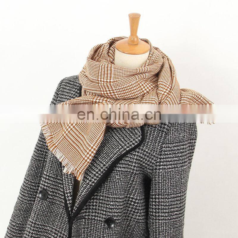 wholesale new style fashion shawl winter warm acrylic blanket women cashmere merino wool scarf