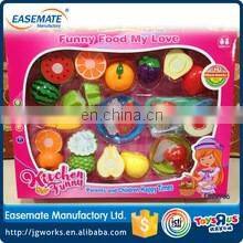 kids baby cutting fruit kitchen play set toys long window box 16 PCS