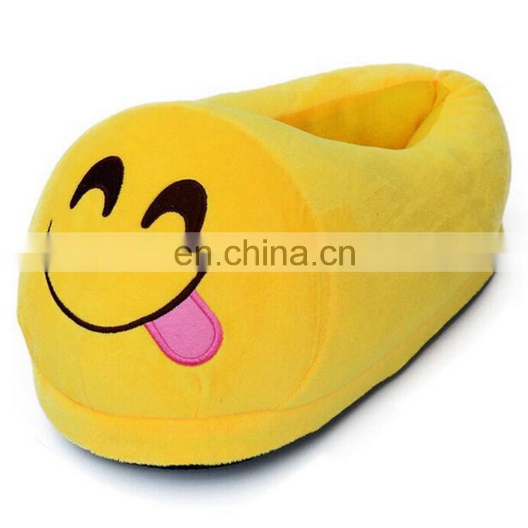 Hot Sale Funny Emoji Bedroom Slippers Wholesale