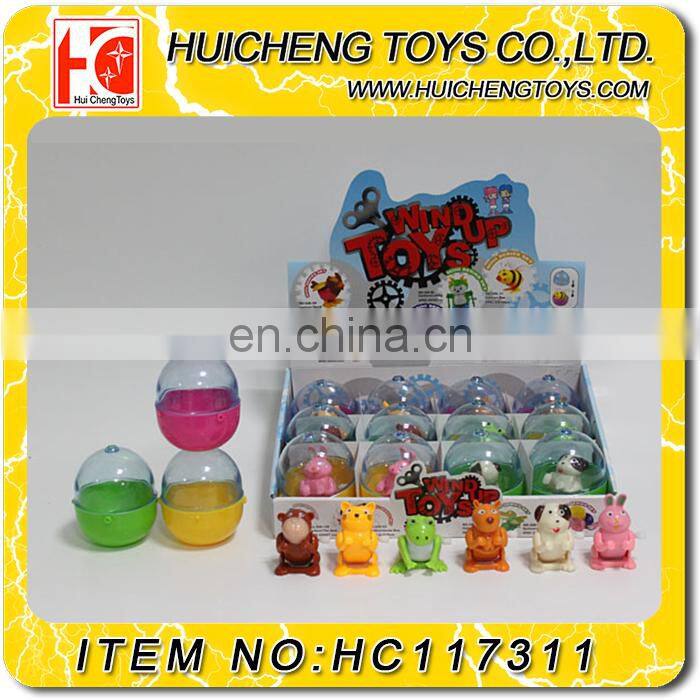 Cute rocking animal cheap small wind up toys Eco-friendly ABS plastic promotion capsule toys for kids EN71 6P CE