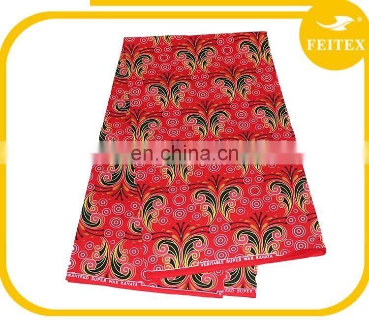 African Dressing Fabric 100% Cotton Real Wax Printed Fabric Home Textile Promotion