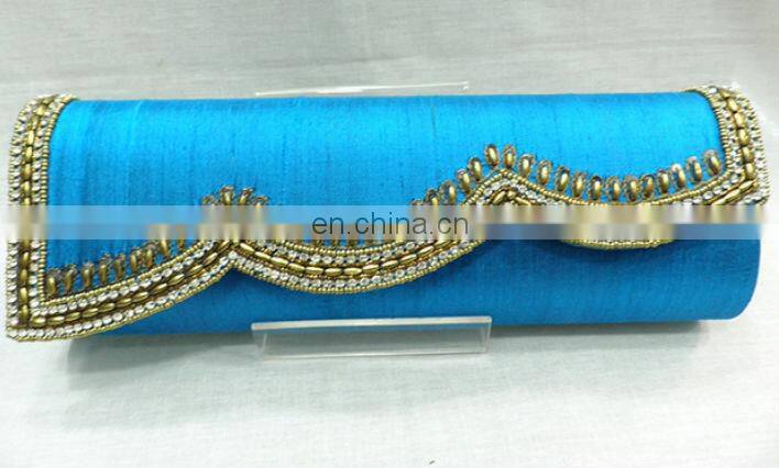 Royal Look Blue Clutch Bags