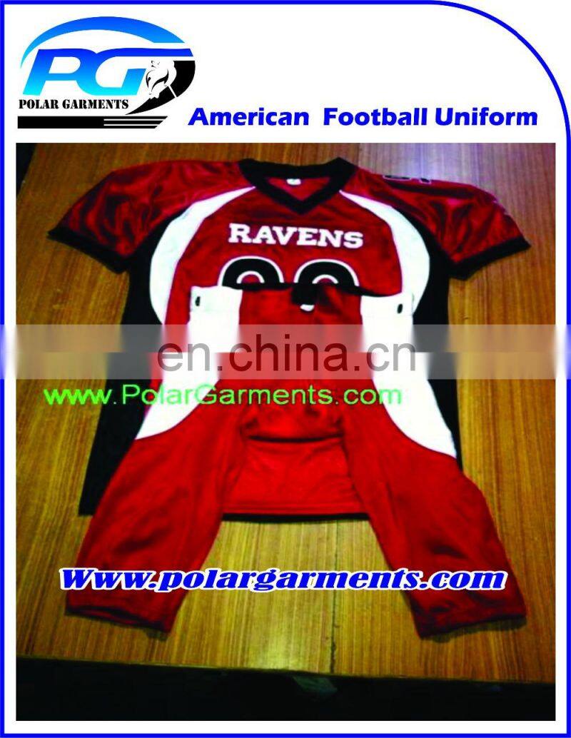 Custom design Sublimated American football Uniforms