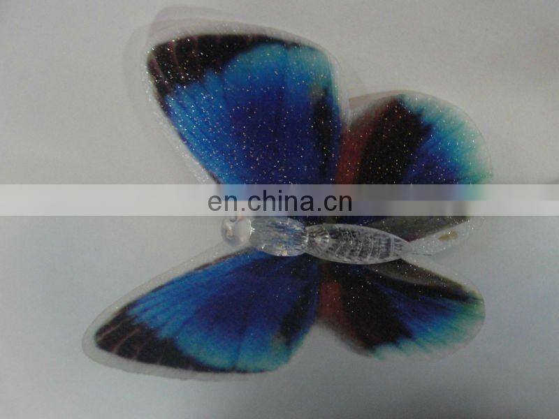 Christmas items beautiful LED flashing optical fiber butterfly