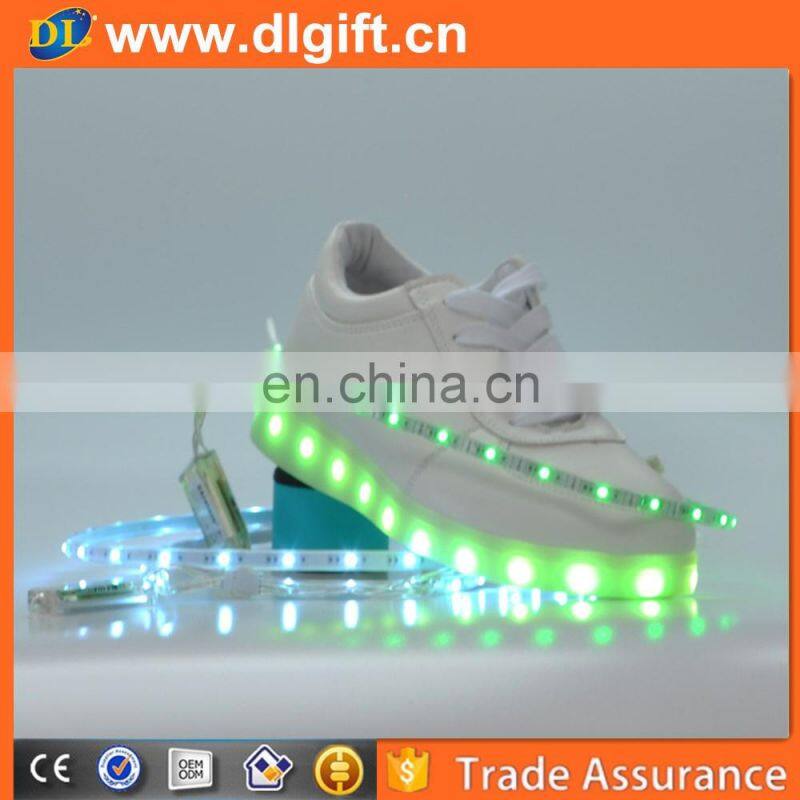Night event led usb recharge flashing strip shoe light
