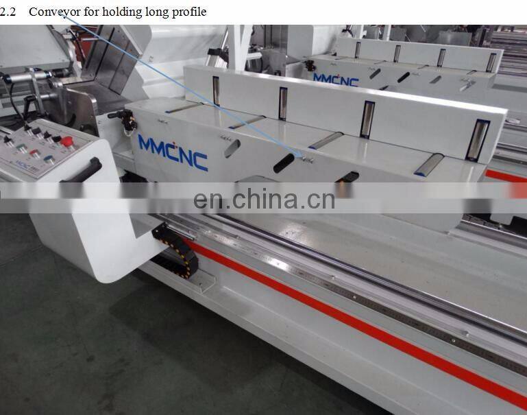 Attenion us.CNC Multi-function Double-head Cutting Machine