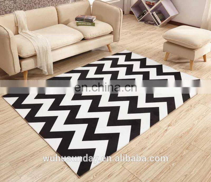 PRINTED SHORT PLUSH MAT - 3600 COMTEMPERORY MODERN DESIGN