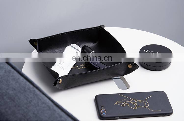 RAWHOUSE original design faux fur PU leather storage box