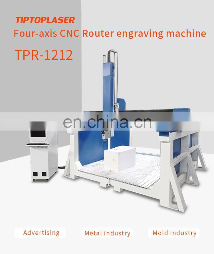 4 Axis Wood Router CNC 4 Axis Rotary Spindle CNC Router Machine 4 Axis with Automatic Tool Changer
