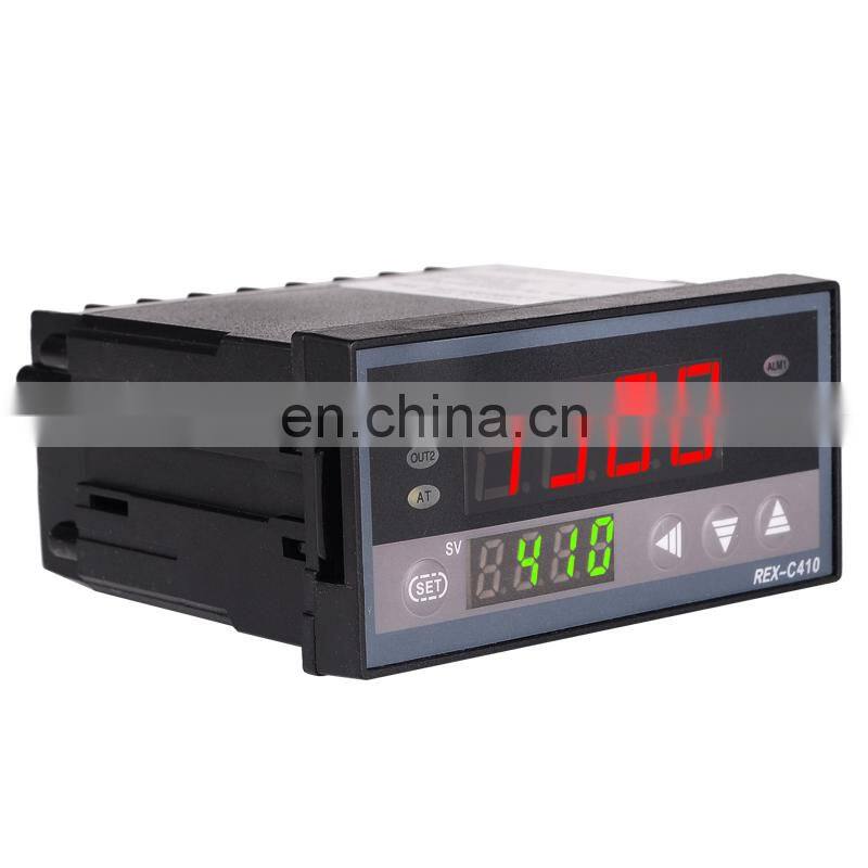 Digital PID Temp Controller REX-C410 48*96mm Horizontal, Input thermocouple K Relay Output for heat Temperature Controller