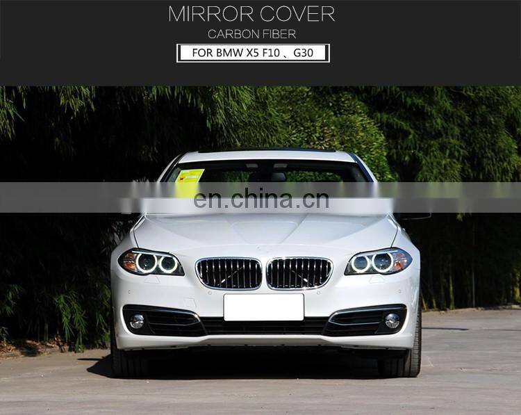 Direct Replacement Carbon Front Side Mirror Cover Cap for BMW 5 Series F10 LCI