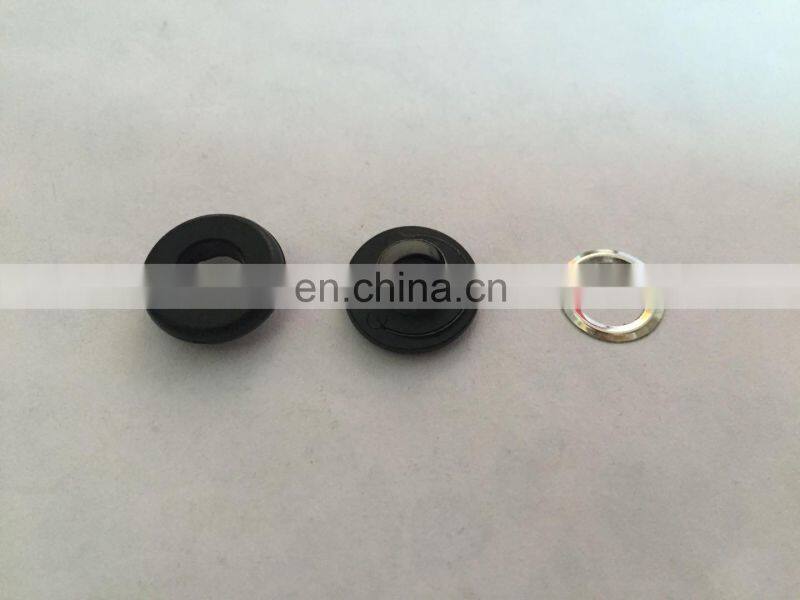 High quality swimwear leather military custom garment rubber combined brass hoodie eyelet/grommets