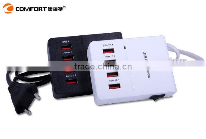 manufacturing 4 usb ports small portable hideaway surface outlet