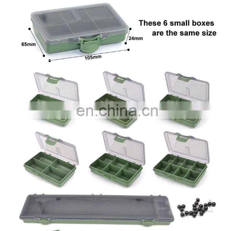 36.5*28.5*5.5cm Waterproof Carp Fishing Accessories Gear Large 7+1 Carp Fishing Tackle Box