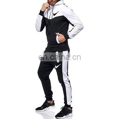 2021 foreign trade autumn and winter outdoor sports suit large size men's casual loose two-piece men's jogging suit