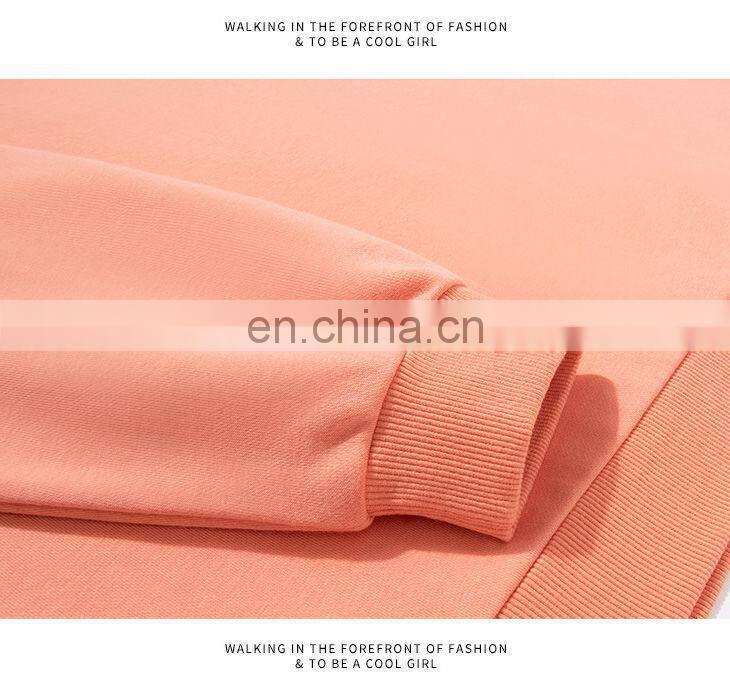 Clothing manufacturers custom-made women's spring and autumn new terry cloth half zipper casual sweater plus size pullover