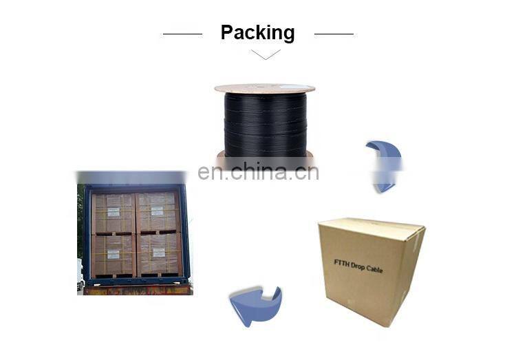 2 core outdoor aerial type fiber optic ftth drop cable price list