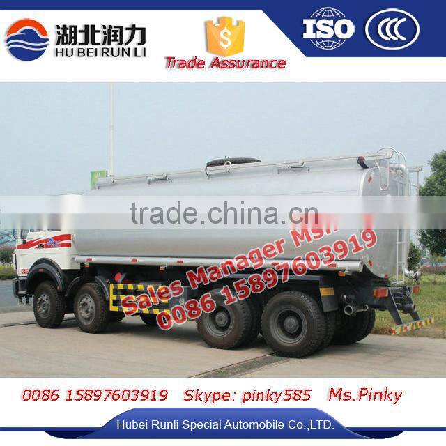 Diesel Fuel Road Tanker Truck 25000L -30000L Baotou Beiben 8x4 Diesel Tank Vehicle Hot Sales