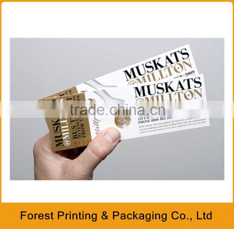 Printed paper ticket for lotteries,lottery ticket printing in China
