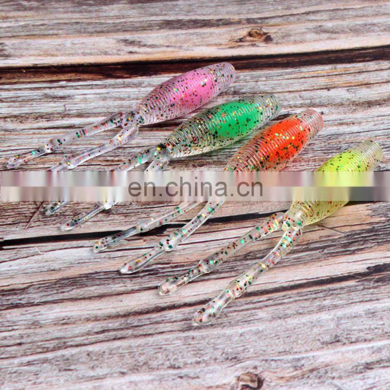 JOHNCOO 75MM 2.8G Soft Plastic Trout Crappie Fishing Lures 10Pcs/Box